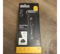 Braun Series 5 Electric Shaver, Up to 50 min, +1 Attachment, 52-N1200S, Black, Black