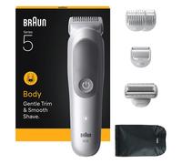 BRAUN Series 5 BG5550 Wet & Dry Body Groomer - Grey, Silver/Grey