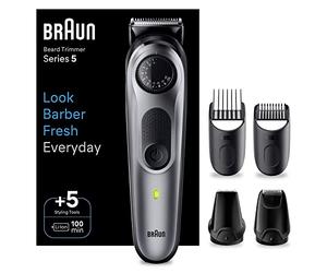 Braun Series 5 BT5440 Beard Trimmer for Men with Styling Tools, 100 Minutes Battery Life