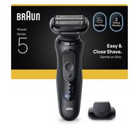 Braun Series 5 Electric Shaver, Up to 50 min, +1 Attachment, 52-N1200S, Black, Black