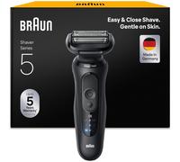 Braun Series 5 Electric Shaver, Up to 50 min, +1 Attachment, 52-N1200S, Black, Black