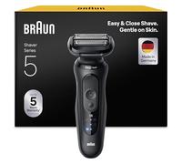 Braun Series 5 Electric Shaver, Up to 50 min, Cordless, Wet & Dry Razor for Men, 100% Waterproof, 52-N1000SI, Black