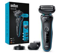 Braun Series 5 Electric Shaver + Replacement Head Bundle, with Beard Trimmer, Charging Stand, Wet and Dry, Easy Clean System, 50-M4500cs, Mint Razor