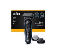 Braun Series 5 Electric Shaver, Up to 50 min, +2 Attachments, 52-B1650S, One Colour, Men One Colour
