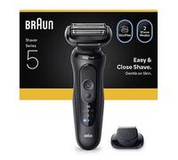 Braun Series 5 Electric Shaver, Up to 50 min, Precision Trimmer Attachment, Cordless, Wet & Dry Razor for Men, 52-N1200S, Black
