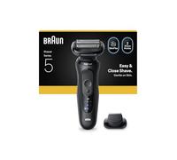 Braun Series 5 Electric Shaver, Up to 50 Minutes, Precision Trimmer Cap Wireless, Wet & Dry Razor, 100% Waterproof, 52-N1200S, Black