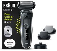 Braun Series 5 50-W4650cs Electric Shaver Men with Charging Stand - White