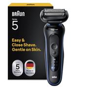 Braun Series 5 Men's Electric Shaver with 50 Minutes Battery Life, Wireless Wet and Dry Shaver for Men, Waterproof, Made in Germany, 52-B1000s, Blue