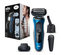 Braun Series 6 60-B7200cc Electric Shaver With Precision Trimmer, SmartCare Center, Blue
