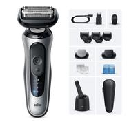 Braun Series 6 Electric Shaver, SmartCare Center, +2 Attachments, 62-S7650CC, Silver, Silver