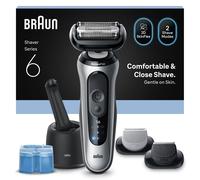Braun Series 6 Electric Shaver, SmartCare Center, +2 Attachments, 62-S7650CC, Silver, Silver