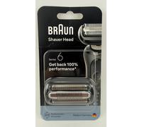 Braun Original Series 6 Electric Shaver Replacement Head, 64B - Get Back 100% Shaving Performance, Compatible with 60, 61, 62 Generation Shavers, Made in Germany
