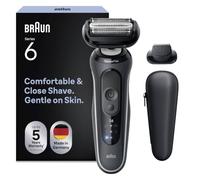 Braun Series 6 Electric Shaver, Up to 60 min, Wet & Dry Razor for Men with Precision Trimmer Attachment, Cordless, 100% Waterproof, 62-G1200SI, Grey
