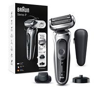 Braun Series 7 70-S4200cs Rakapparat för Män med Laddningsställ, Precicionstrimmer, Wet & Dry, Sladdlös Rakapparat med Skärblad, Silver