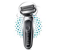 Braun Series 7 71-S1000s Electric Shaver for Men, Silver, 360° Flex, Wet & Dry, Rechargeable, Wireless Shaver