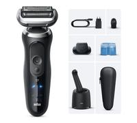 Braun Series 7 Electric Shaver for Men, Wet & Dry Shave, Waterproof Foil Shaver with Beard Trimmer & Clean & Charge SmartCare Center, Engineered in Germany, Gold, 72-C1200CC