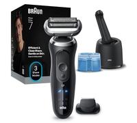 Braun Series 7 Electric Shaver for Men, Wet & Dry Shave, Waterproof Foil Shaver with Beard Trimmer & Clean & Charge SmartCare Center, Engineered in Germany, Gold, 72-C1200CC