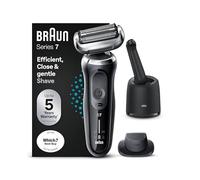 Braun Series 7 Electric Shaver for Men with Precision Trimmer & SmartCare Center, Cordless Foil Razor, Wet & Dry, 100% Waterproof, UK 2 Pin Plug, 70-N7200cc, Black Razor