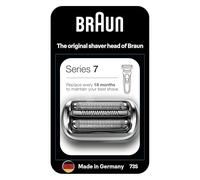 Braun Series 7 Electric Shaver ORIGINAL Replacement Head, Easily Attach Your New Shaver Head, Compatible With New Generation Series 7 Shavers, 73S, Silver