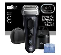 Braun Series 8 Electric Shaver, 4+1 Precision Head & Trimmer, SensoAdapt for any Beard Density, Up to 60 min, 5in1 SmartCare Center, Wet & Dry Razor for Men, 8663CC, Grey