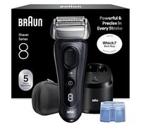 Braun Series 8 Electric Shaver for Men, Wet & Dry Razor with 4+1 Precision Head & Trimmer, Beard Sensor SensoAdapt, Cordless 60 min Runtime, 5in1 SmartCare Center, 8663CC, Grey