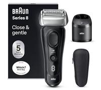 Braun Series 8 Electric Shaver, Men's Foil Shaver with SmartCare Center, Wet & Dry Electric Razor, Made in Germany, Braun 8560cc, Black