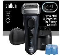 Braun Series 8 Electric Shaver for Men, Wet & Dry Razor with 4+1 Precision Head & Trimmer, Beard Sensor SensoAdapt, Cordless 60 min Runtime, 5in1 SmartCare Center, 8663CC, Grey