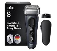 Braun Series 8 Pro 8513s Electric Shaver for Men - Rechargeable Wet & Dry Electric Razor with Trimmer Travel Case Silver