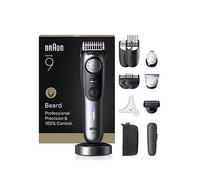 Braun Beard Trimmer Series 9, +12 Barbering Tools, Chrome BT9560