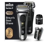 Braun Series 9 PRO+ 9577cc Electric Razor for Men, 5 Pro Shave Elements & Precision Long Hair Trimmer, 6in1 SmartCare Center, PowerCase for Mobile Charging, Wet & Dry, 60min Battery Runtime