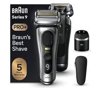 Braun Series 9 PRO +, Electric Beard Razor, Precision Trimmer, Travel Case, Flexible Blades, Smart Care Station, Dry or Under Water Use, Lithium Ion Battery, Gift Idea, 9567cc Silver
