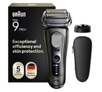 Braun Series 9 PRO+ Electric Shaver, 5+1 Ultra Thin Precision Blades, Pro SensoAdapt, Up to 60 min, Charging Stand, Wet & Dry Razor for Men, 9615S, Graphite