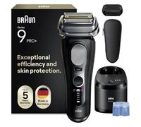 Braun Series 9 PRO+ Electric Shaver, 5+1 Ultra Thin Precision Blades, Pro SensoAdapt, Up to 60 min, ProComfort Head, 6in1 SmartCare Center, Wet & Dry Razor for Men, 9690CCE, Black
