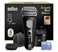 Braun Series 9 PRO+ Electric Shaver, 5+1 Ultra Thin Precision Blades, Pro SensoAdapt, Up to 60 min, ProComfort Head, 6in1 SmartCare Center, Wet & Dry Razor for Men, 9690CCE, Black