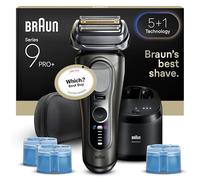 Braun Series 9 Pro+ Electric Shaver for Men Bundle, Wet & Dry Cordless Razor with SmartCare Cleaning Center & 2 Refill Cartridges, 9665CCE Graphite