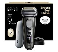 Braun Series 9 PRO+ Electric Shaver, Wet & Dry Razor for Men with 5+1 Ultra Thin Precision Blades, Pro SensoAdapt, Up to 60 min, PowerCase, Charging Stand, (Model 9625S), Graphite