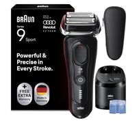 Braun Series 9 Sport Electric Shaver with 4+1 Precision Head & Trimmer, 5in1 SmartCare Center, SensoAdapt for Any Beard Density, Up to 60 min, Wet & Dry, 9150cce, Black