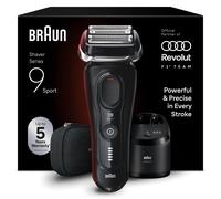 Braun Series 9 Sport Electric Shaver with 4+1 Precision Head & Trimmer, 5in1 SmartCare Center, SensoAdapt for Any Beard Density, Up to 60 min, Wet & Dry, 9150cce, Black
