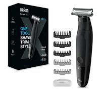 Braun Series X Hybrid Shaver, Beard Trimmer, Electric Shaver, One Blade, Body Shaving Kit, XT3200