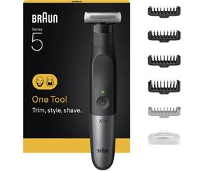 BRAUN Series X XT5100 Wet & Dry All-in-One Trimmer - Black, Black,Silver/Grey