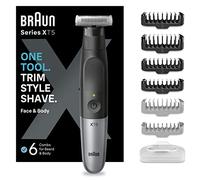 Braun Series X XT5200 Men's Beard Trimmer/Bodygroomer/Electric Shaver/Hair Trimmer Professional, 6 Attachments for Face and Body, 45 Minutes Wireless Running Time, Beard Trimmer