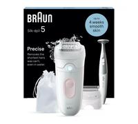 BRAUN Silk-épil 5 5-230 Wet & Dry Epilator - White & Flamingo, New