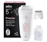 Braun Silk·épil 5, Epilator for Easy Hair Removal, Shower or Dry Skin, Long-Lasting Soft Skin with Shaving Head, Clipper Clipper Clipper 5-030, Flamingo Pink