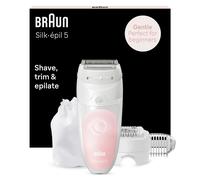 Braun Silk-épil 5 5-620, Epilator for Women, Includes Shaver and Trimmer Head for Gentle Hair Removal, Micro-Grip Tweezer Technology, Wet and Dry Epi