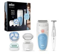 Braun Silk-pil 5, Epilator For Gentle Hair Removal, With 5 Extras, Pouch, Bikini Styler, 5-815