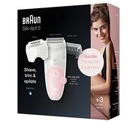 Braun Silk-épil 5 5-620, Epilator for Women, Includes Shaver and Trimmer Head for Gentle Hair Removal, Micro-Grip Tweezer Technology, Wet and Dry Epi