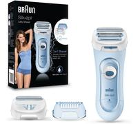 BRAUN Silk-épil 5 Lady Shaver, 3-in-1 Wet & Dry Electric Shaver, Trimmer & Exfoliation System, 100% Waterproof, 5-160, Blue, Top Gift Picks