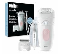 Braun Silk-épil 5 Women's Electric Epilator for Simple Wet and Dry Hair Removal Smooth Skin Long Time with Shaver Head