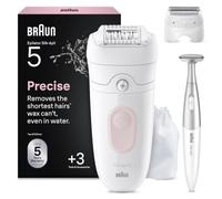 Braun Silk-épil 5 Women's Electric Epilator for Simple Wet and Dry Hair Removal Smooth Skin Long Time with Shaver Head