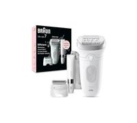 Braun Silk-épil 7 Epilator for Easy Hair Removal, Long-Lasting Smooth Skin, 7-441, White/Silver